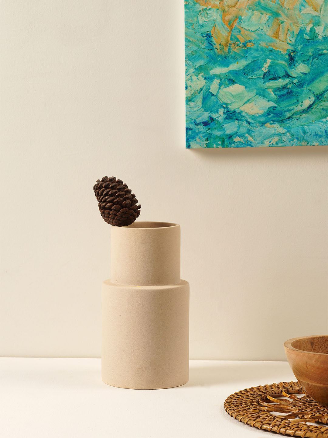 Kane Vase Biege