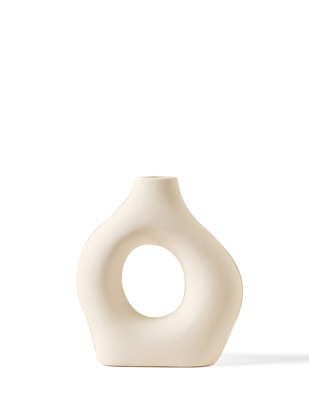 Nordic Donut Vase White