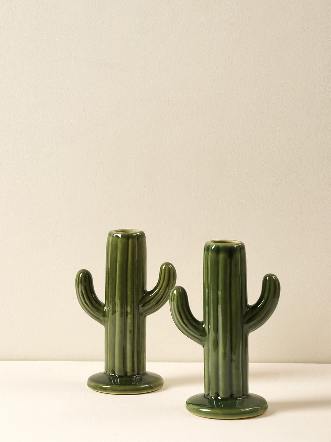 Cactus Vase Green Set of 2