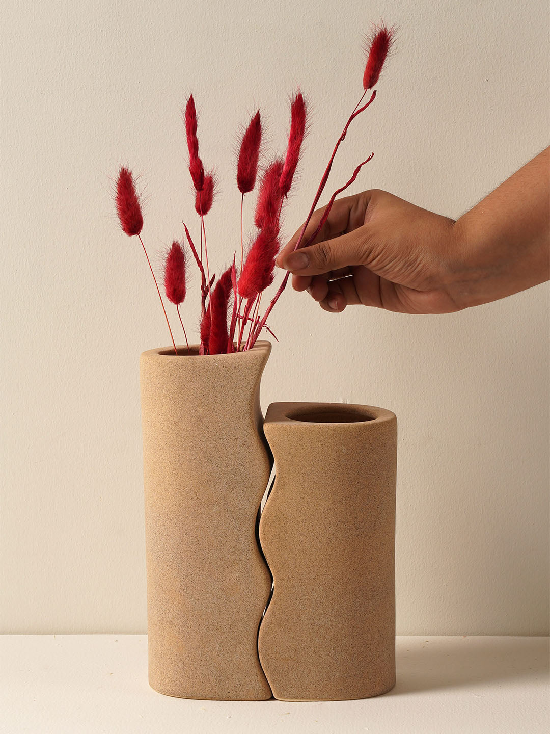 Couple Vase Biege set of 2