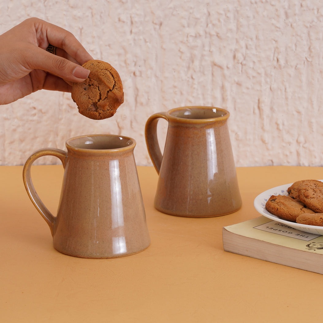 Beachborn beige Coffee Mugs Set of 2