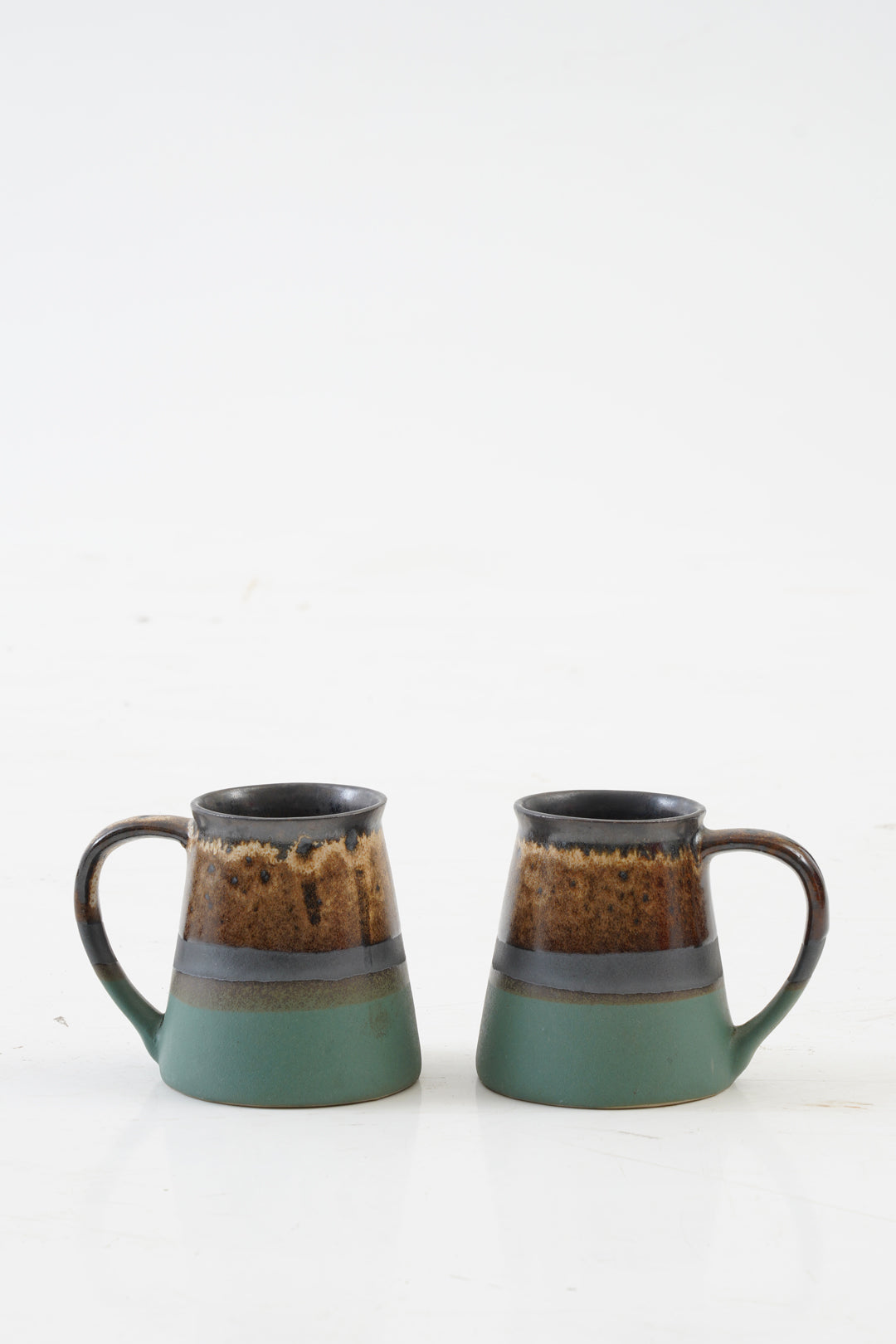 Green Coco Multicolor Coffee Mugs Set of 2