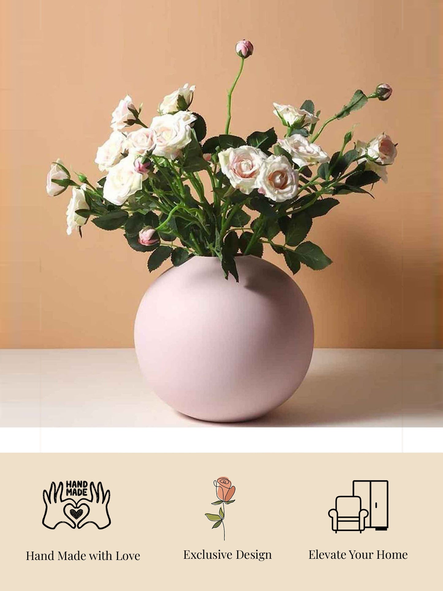 Cooee Vase Pink Set of 2