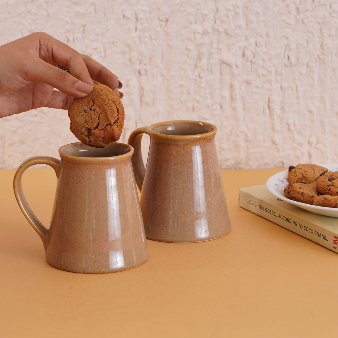 Beachborn beige Coffee Mugs Set of 2