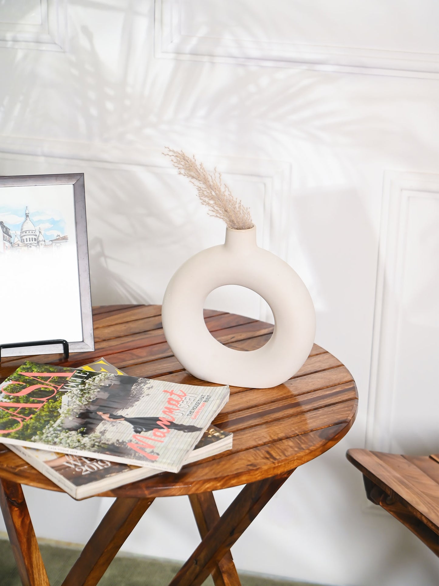 Donut Vase White Set of 2