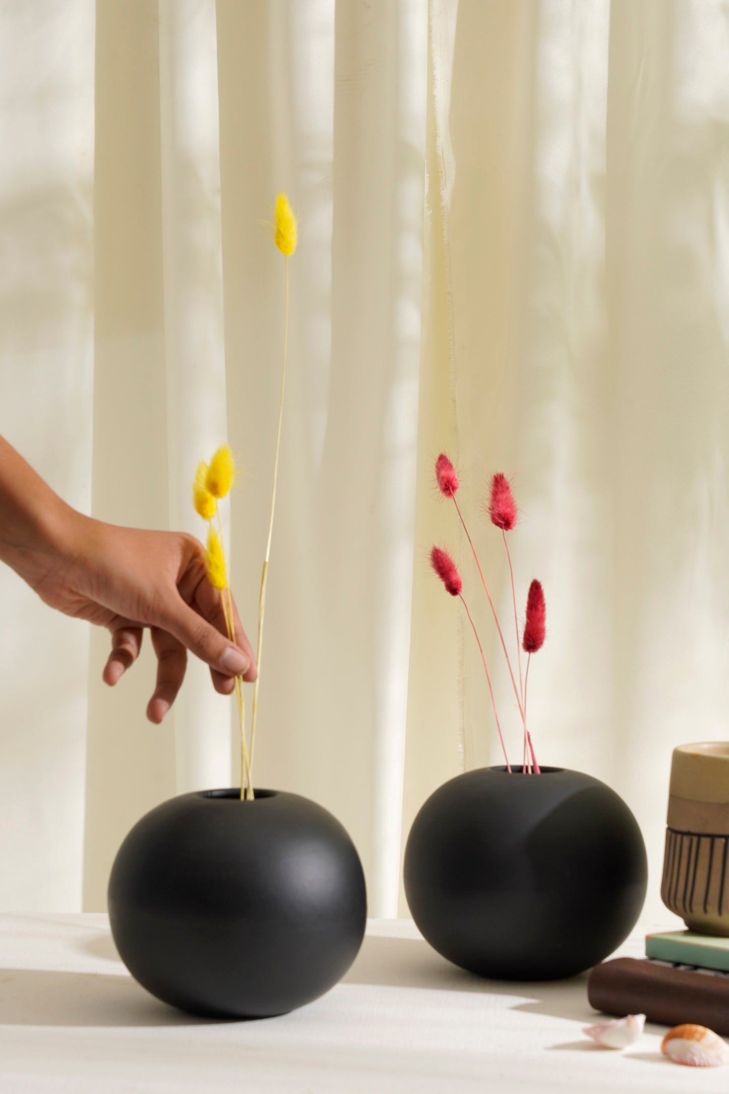 Cooee Vase Black Set of 2