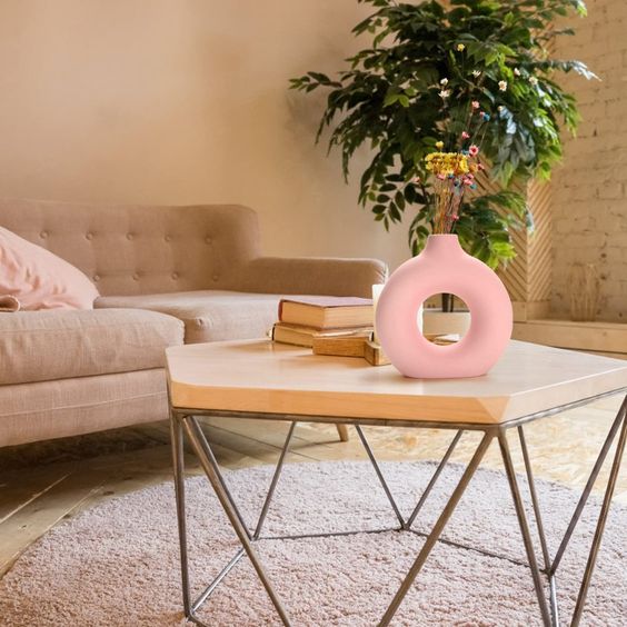 Pastel Pink Donut 6 Inch