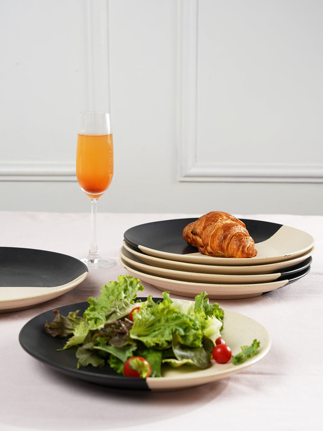 Soiree Half Moon Dinner Plate- Set of 6