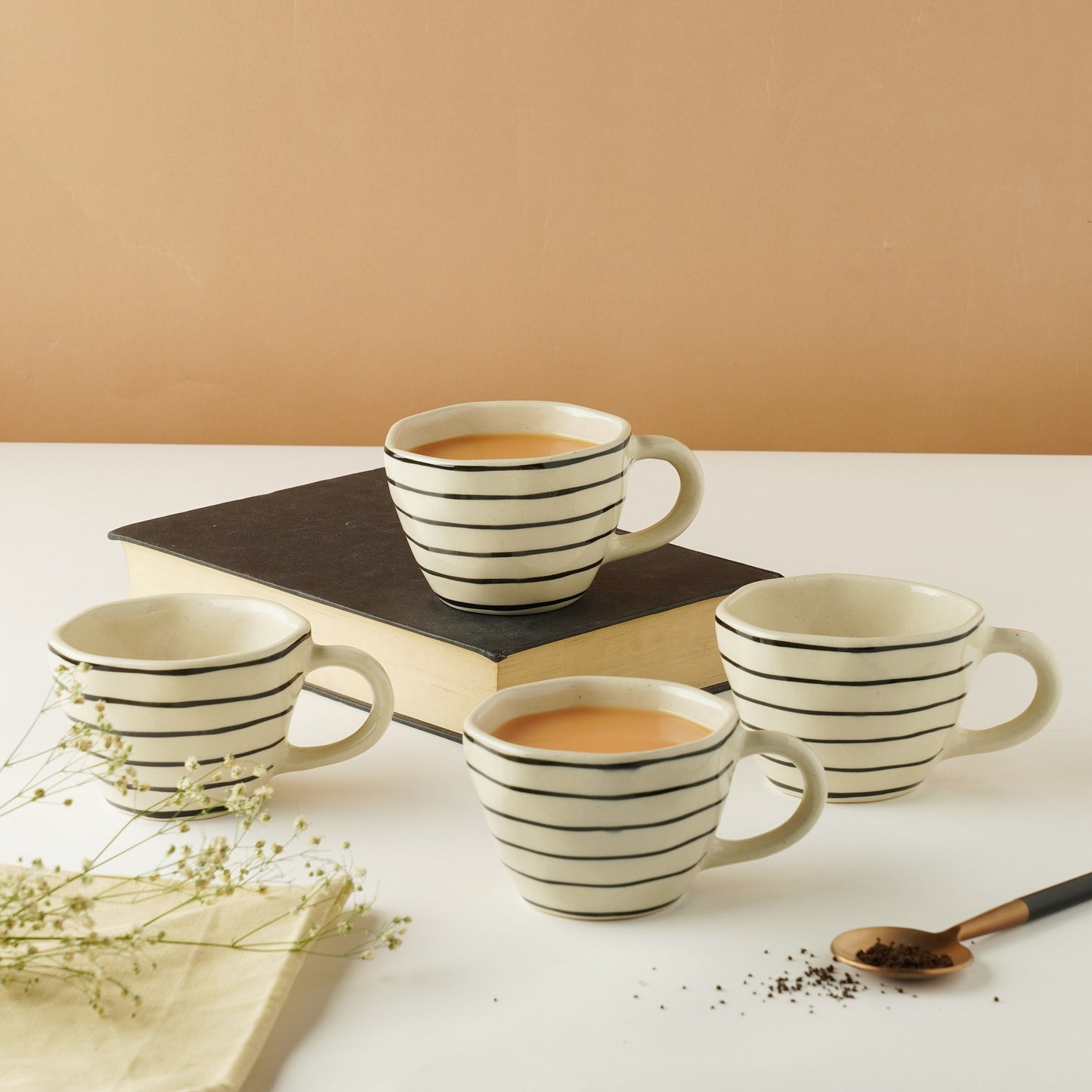 Bohemia Black and White Strip Essence of Luxury Living.