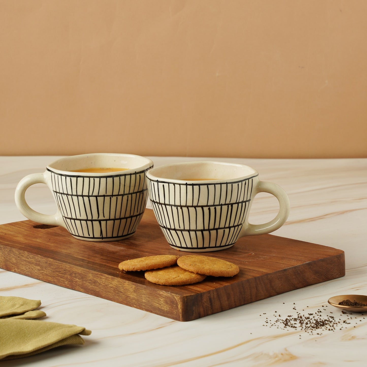 Bohemia Black and White Strip Essence of Luxury Living.