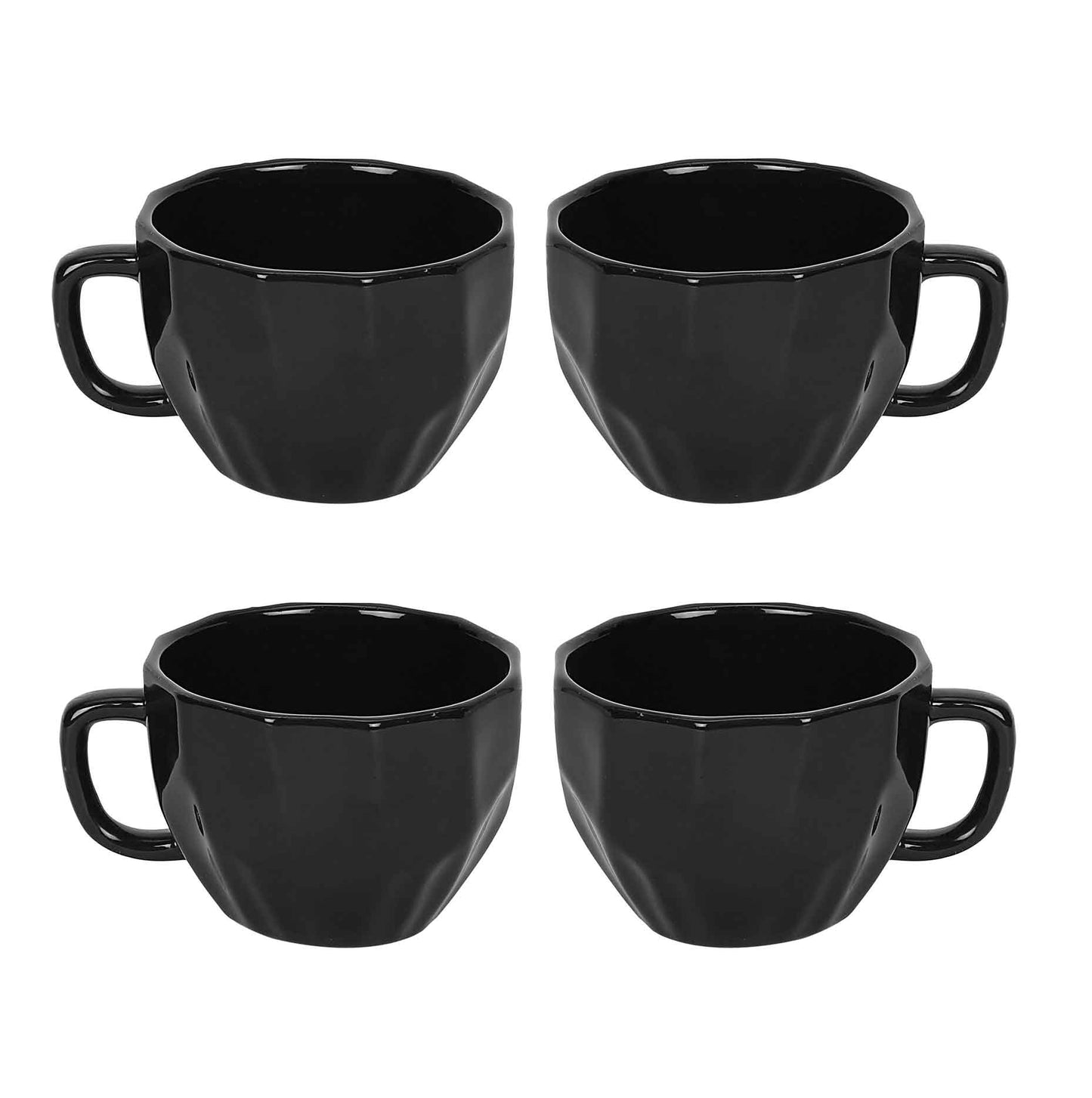 Black Diamond Cut Cup Pack of 4 Set