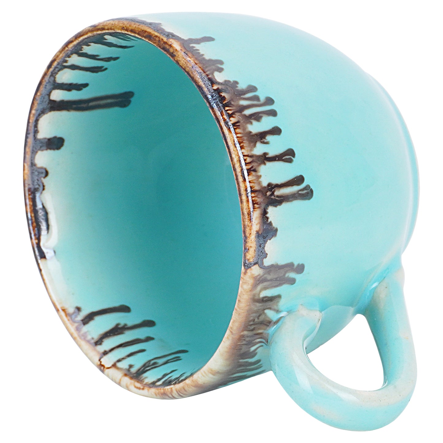 Sea Green Premium Studio Pottery Cup Pack of 6 Set
