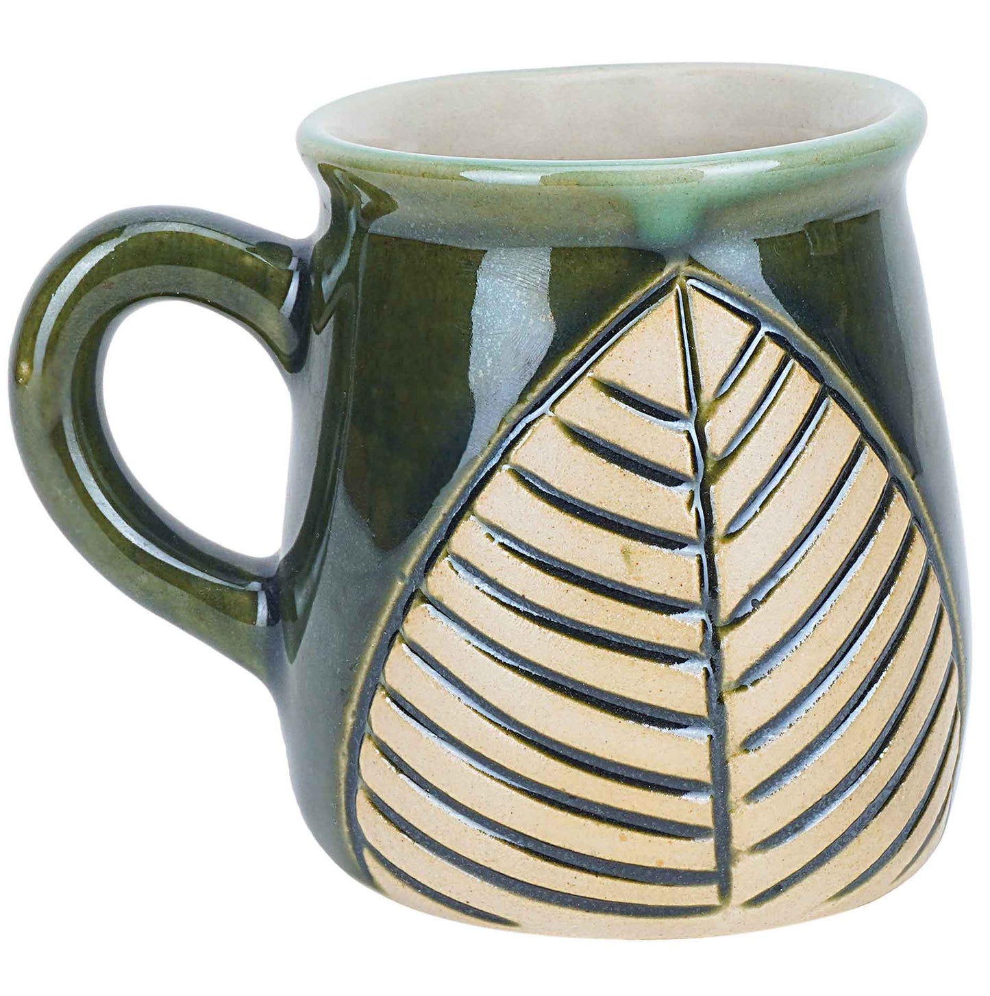 Green Petal Mugs