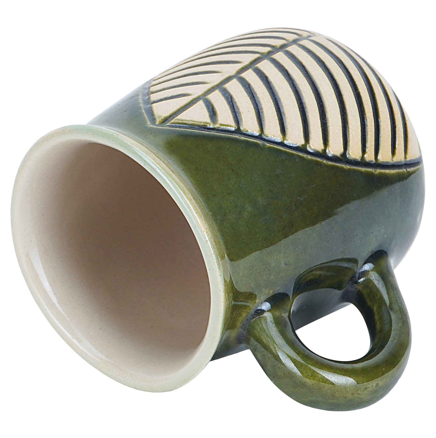 Green Petal Mugs