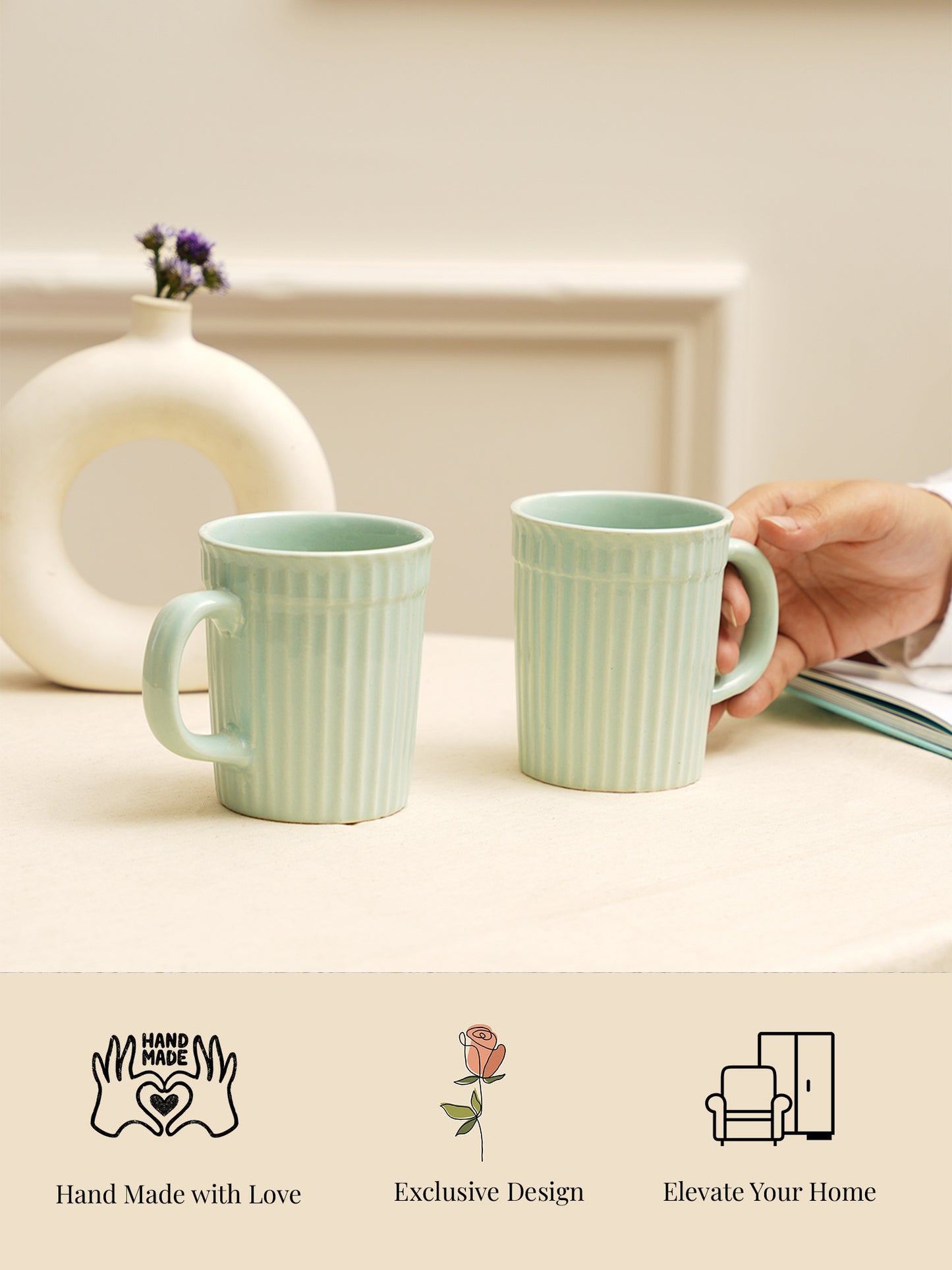 Liny Aqua Mugs