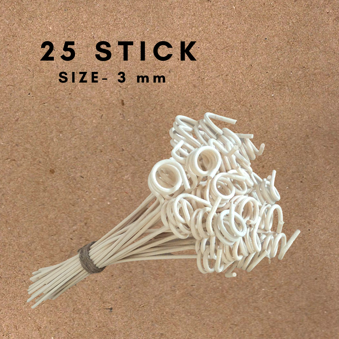 Spiral Natural Rattan Reed Fragrance Diffuser Aroma Stick Pack of 25