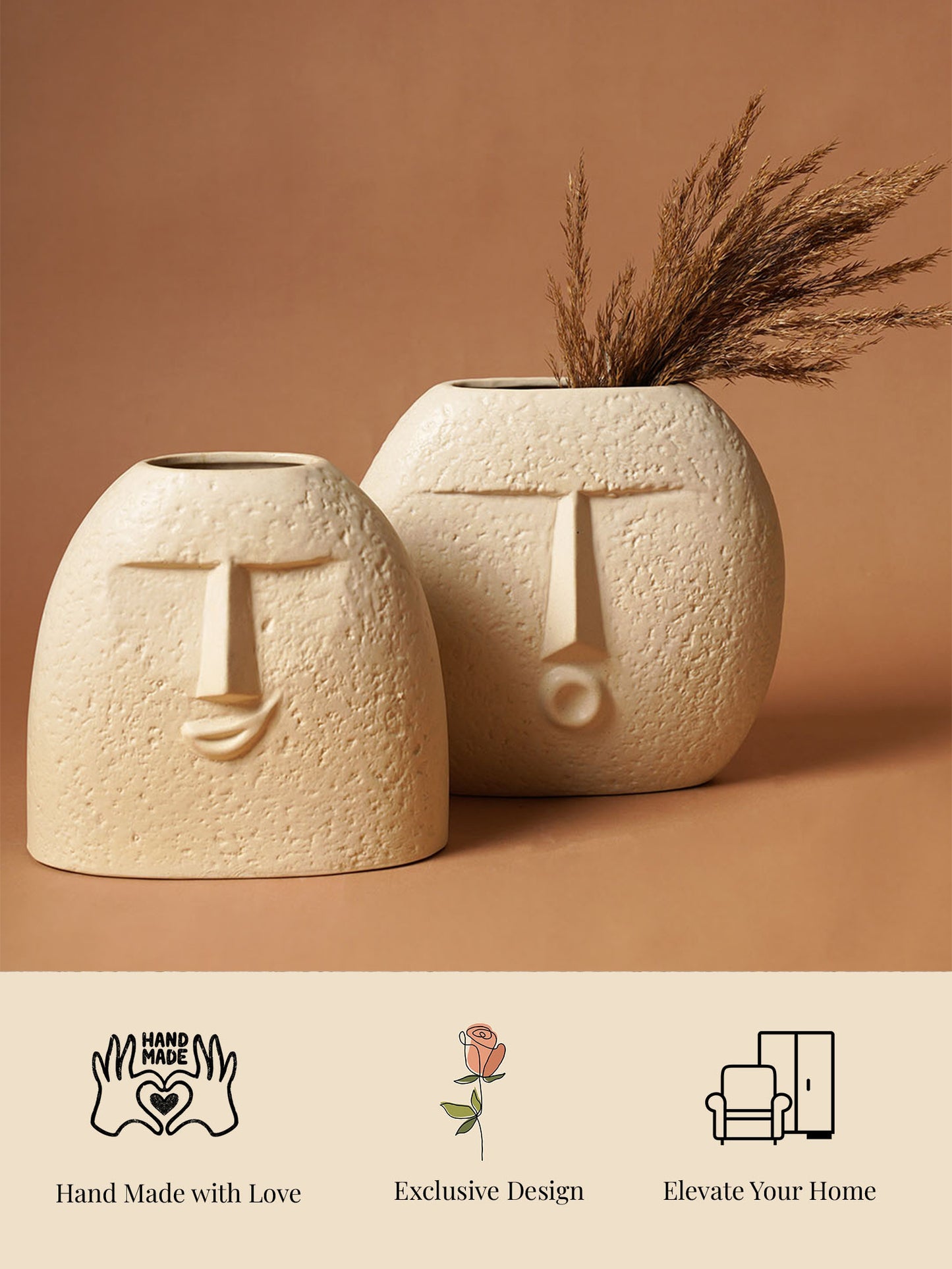 Cheerup Blowing Kiss Face Vase