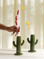 Cactus Vase Set - Green