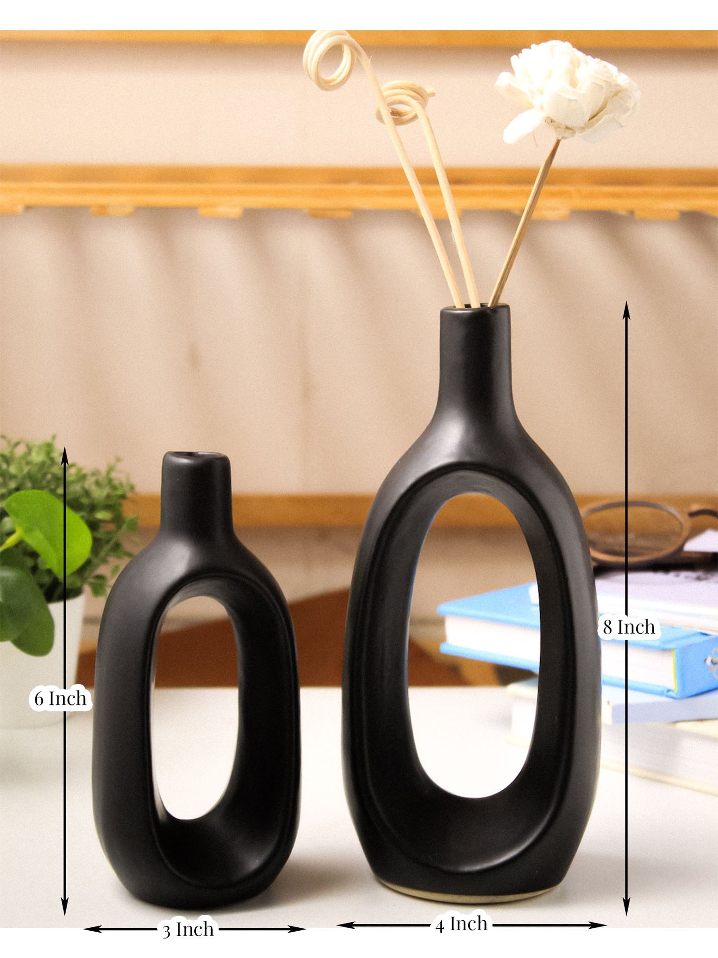 Kieko Vase Black Set of 2