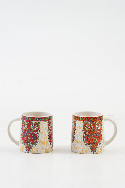 Jolie Printed Coffee Mugs Set of 2