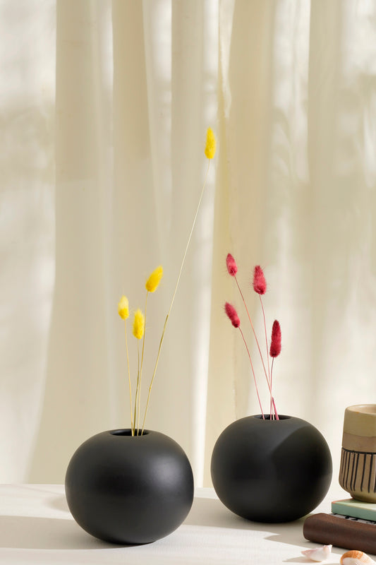 Cooee Vase Black Set of 2