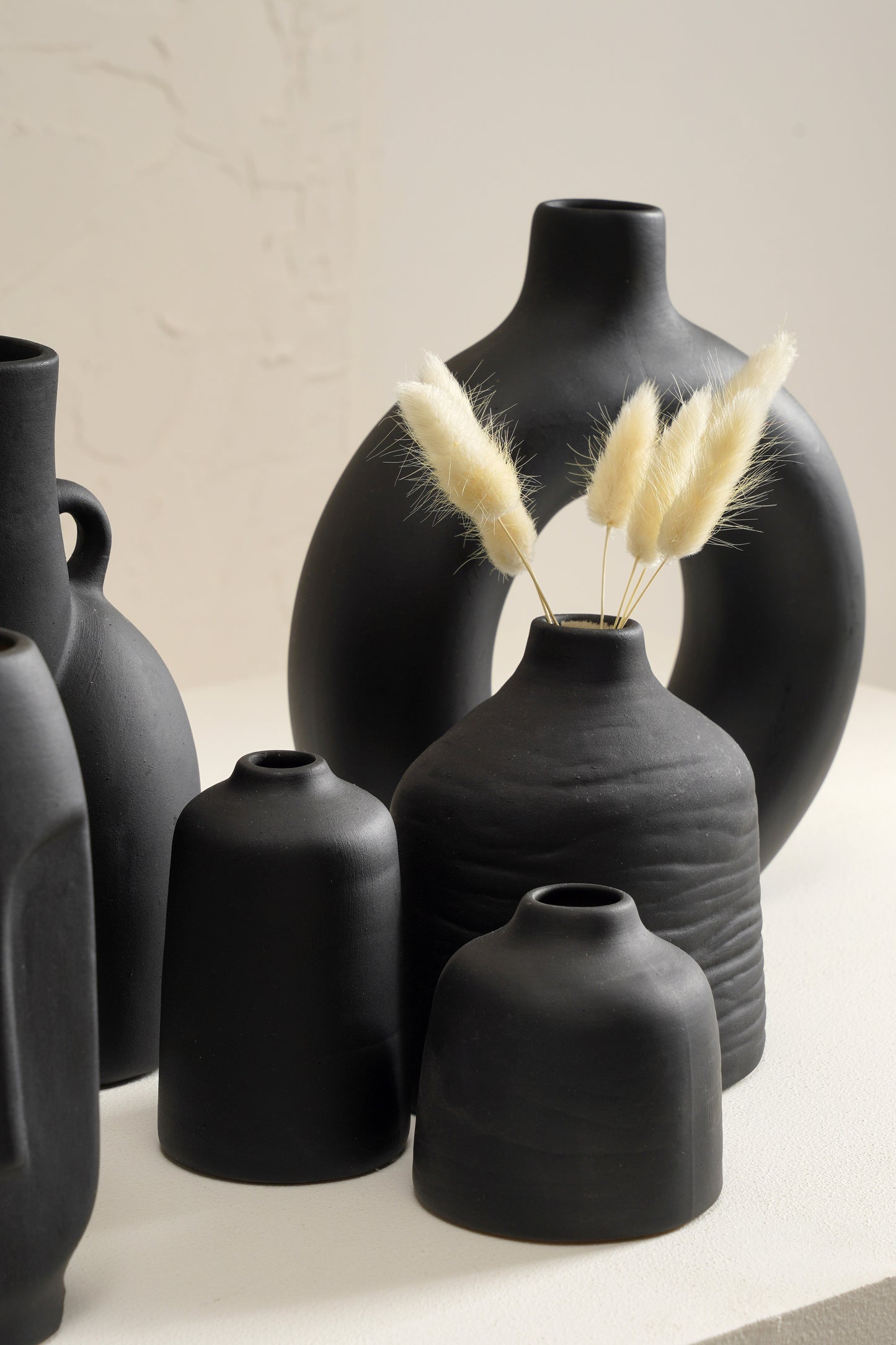 Black Farmhouse Vase Set of 10