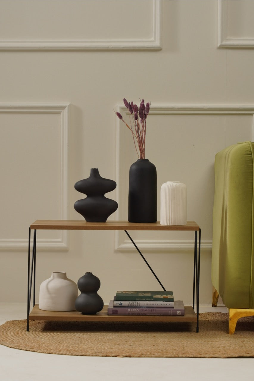 Chess Farmhouse Vase Set - White/Black