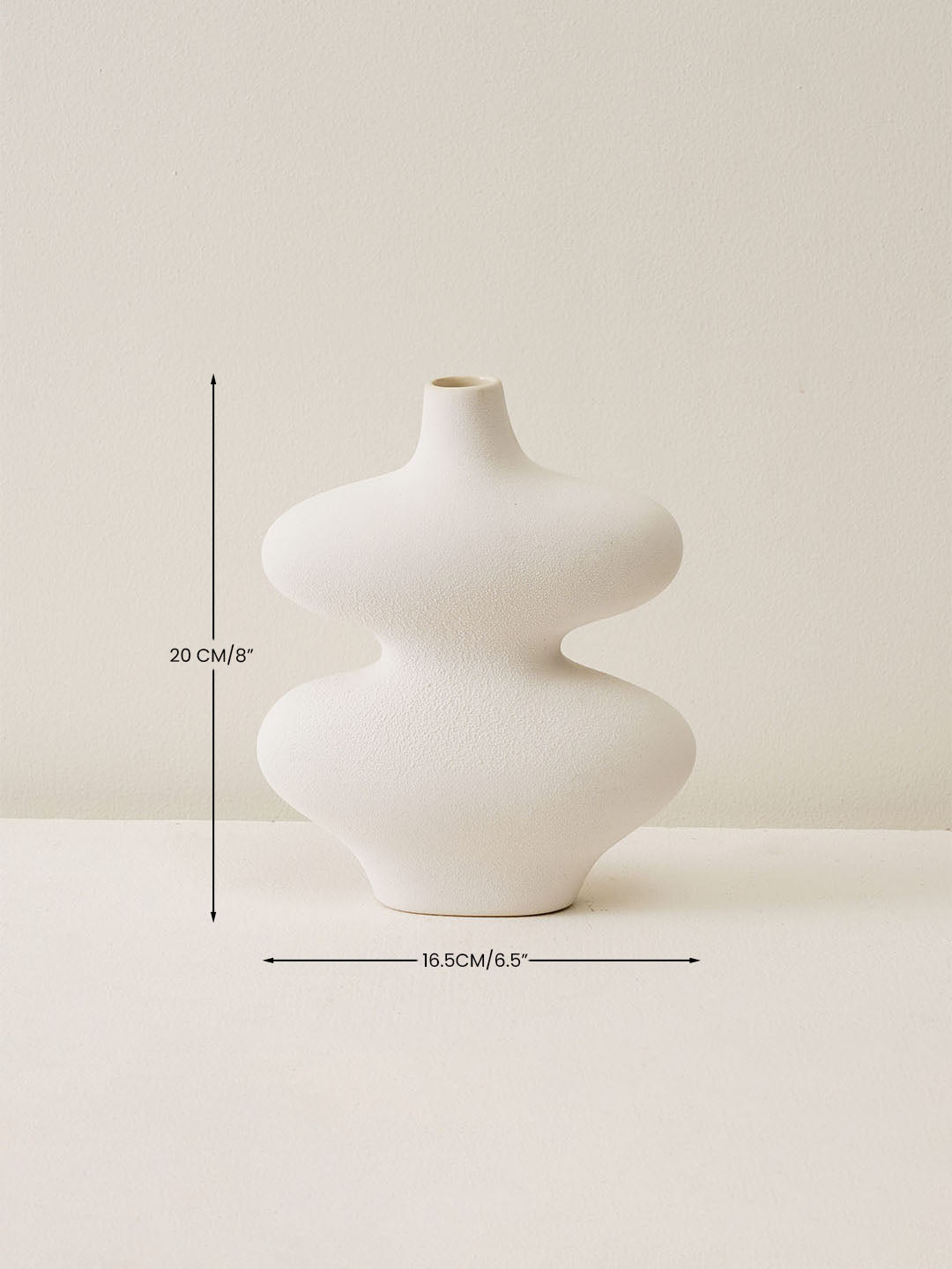 Infinity Oreo Vase Set -White
