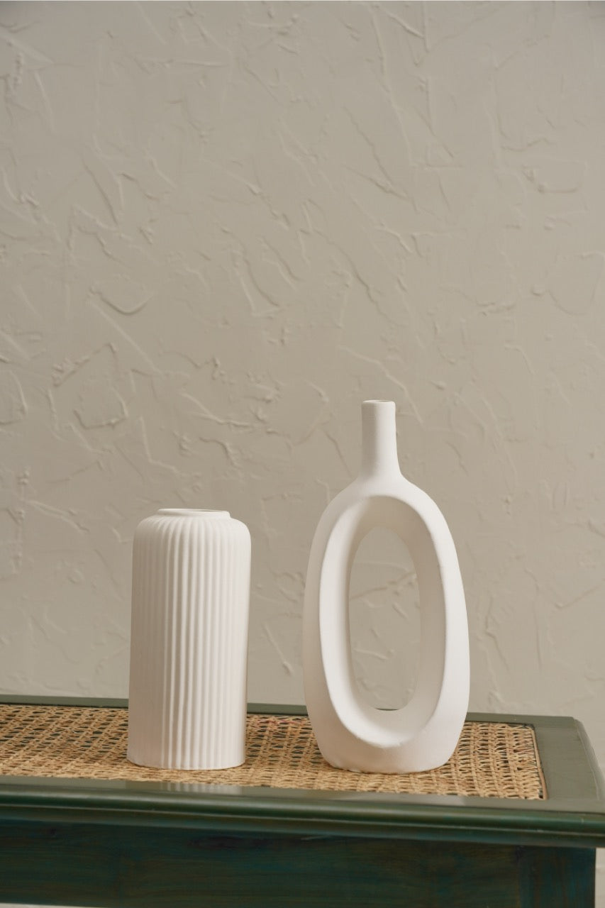 Kieko Ribbed Vase Set of 2
