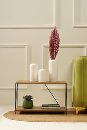 Ribbed Vase Set - White