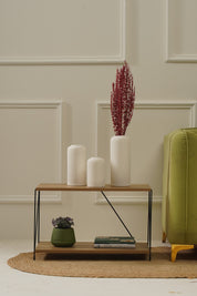 Ribbed Vase Set - White