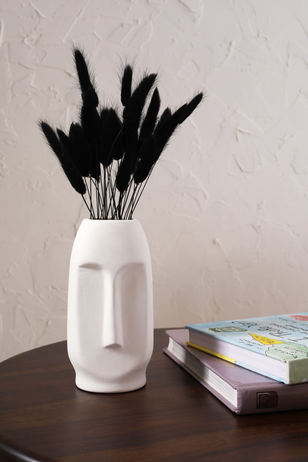 Viso Vase Black & White 6 inch