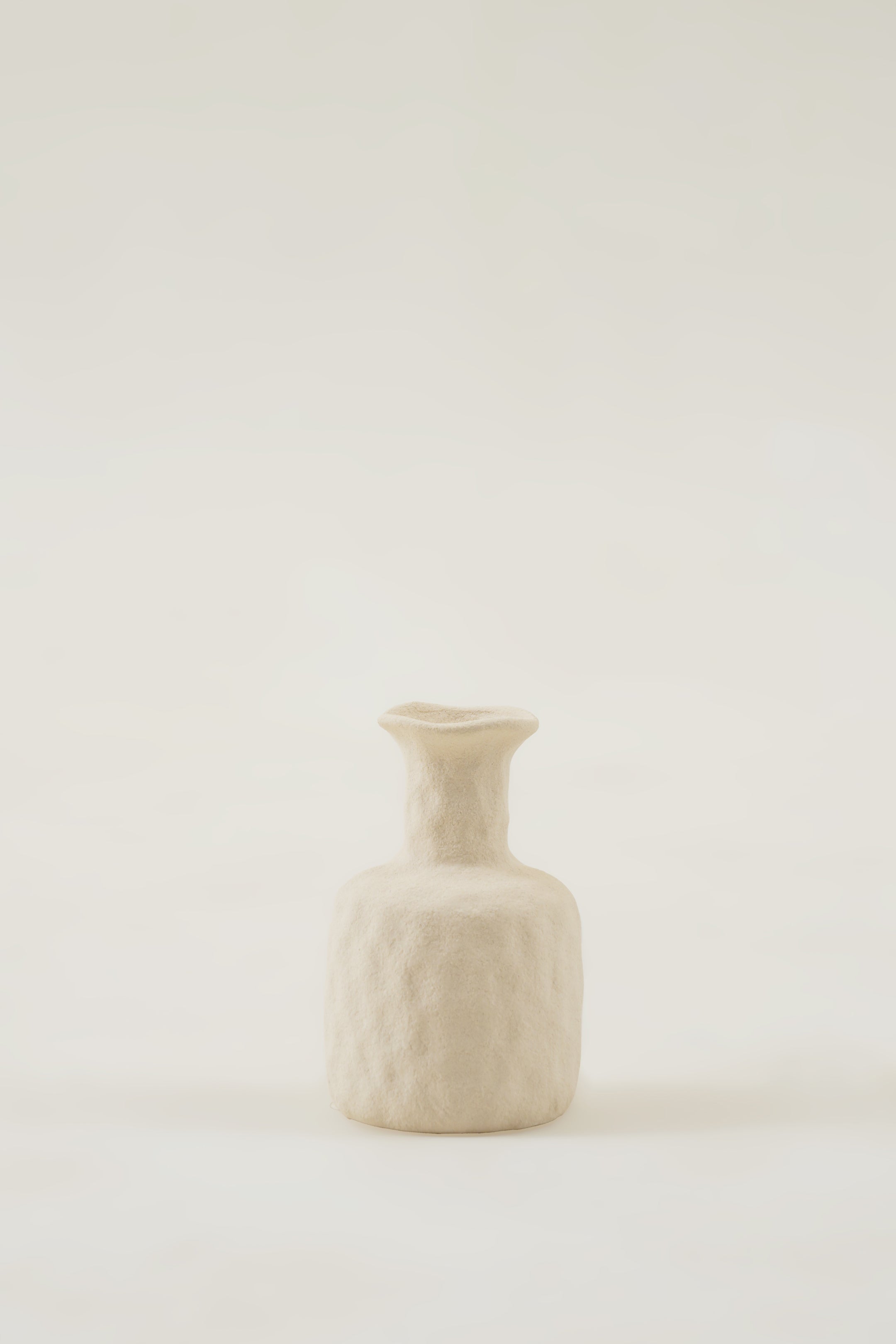 Vintage Roman Boho Bottle Vase - Beige