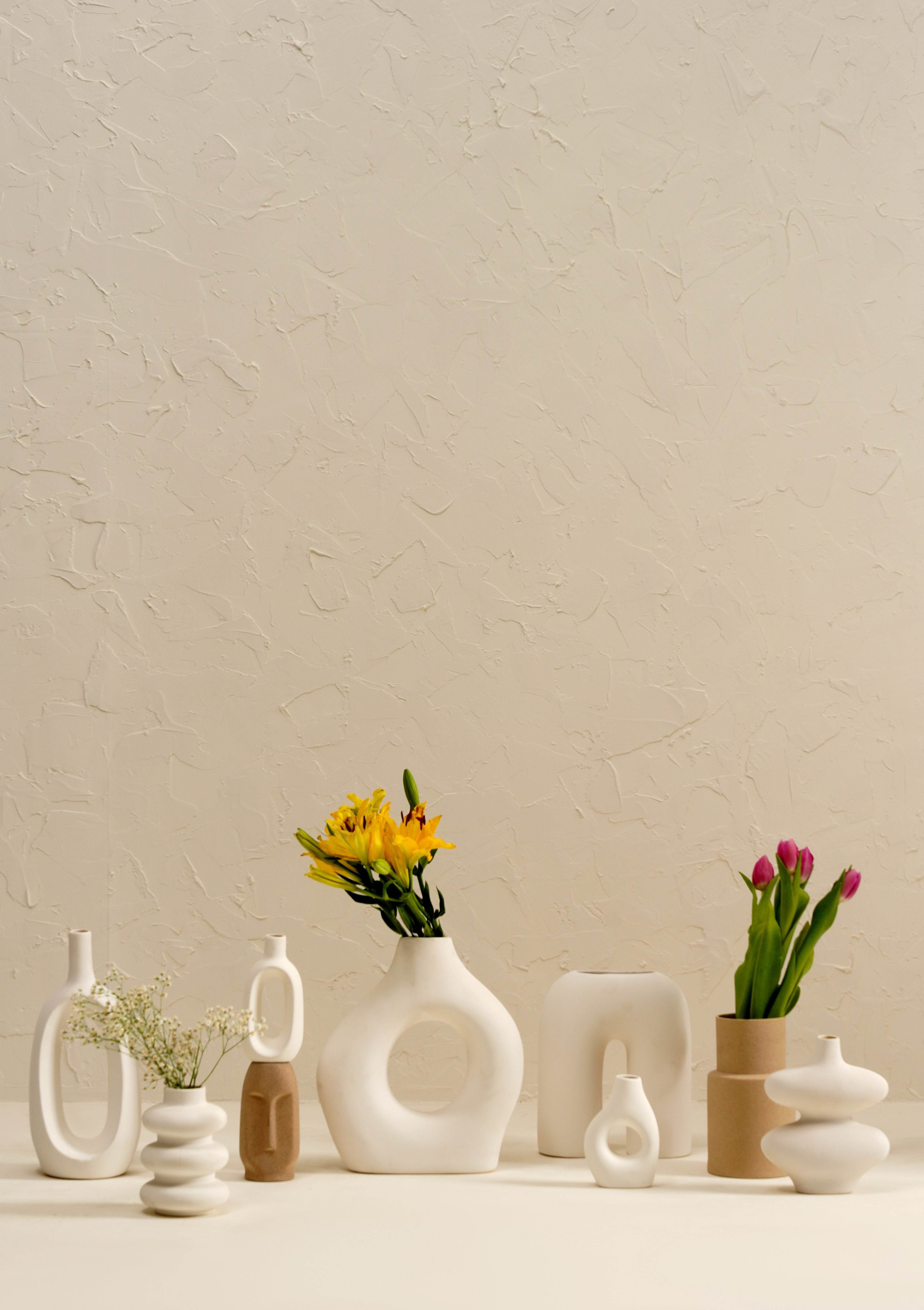 Farmhouse Vase Set - White