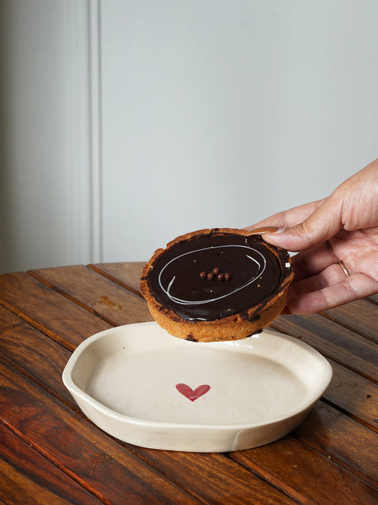Bohemia Heart Quarters Plate- Set of 2