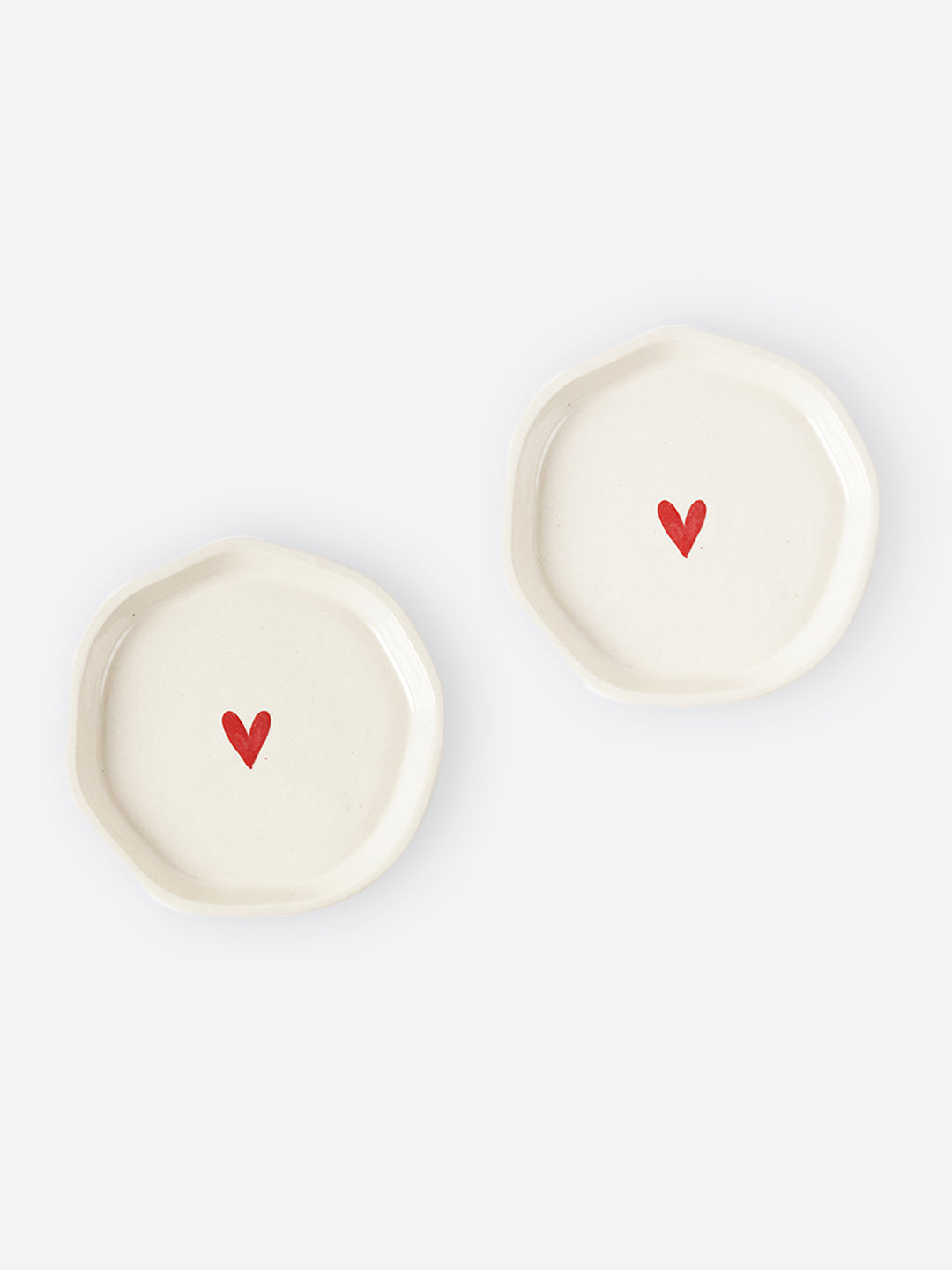 Bohemia Heart Quarters Plate- Set of 2