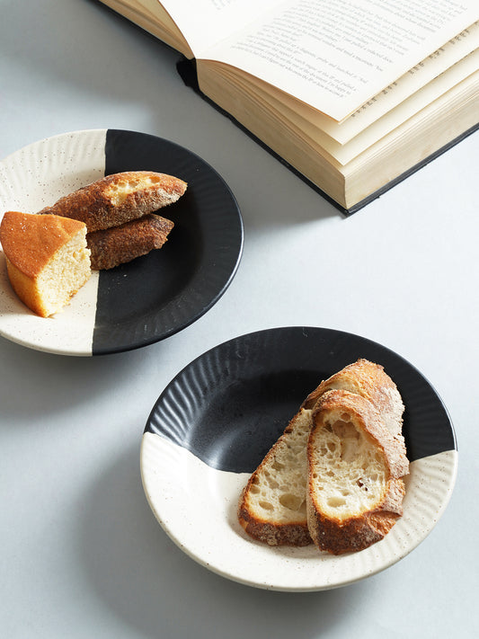 Soiree Half Moon Quarters Plates- Set of 2