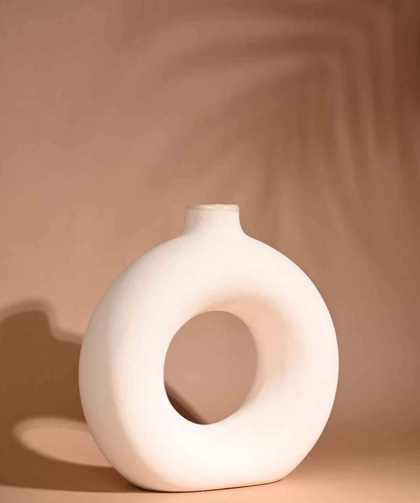 Donuts Vase White 12 inch
