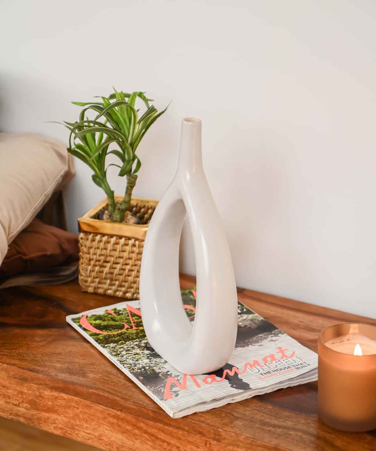 Hollow Vase - Grey