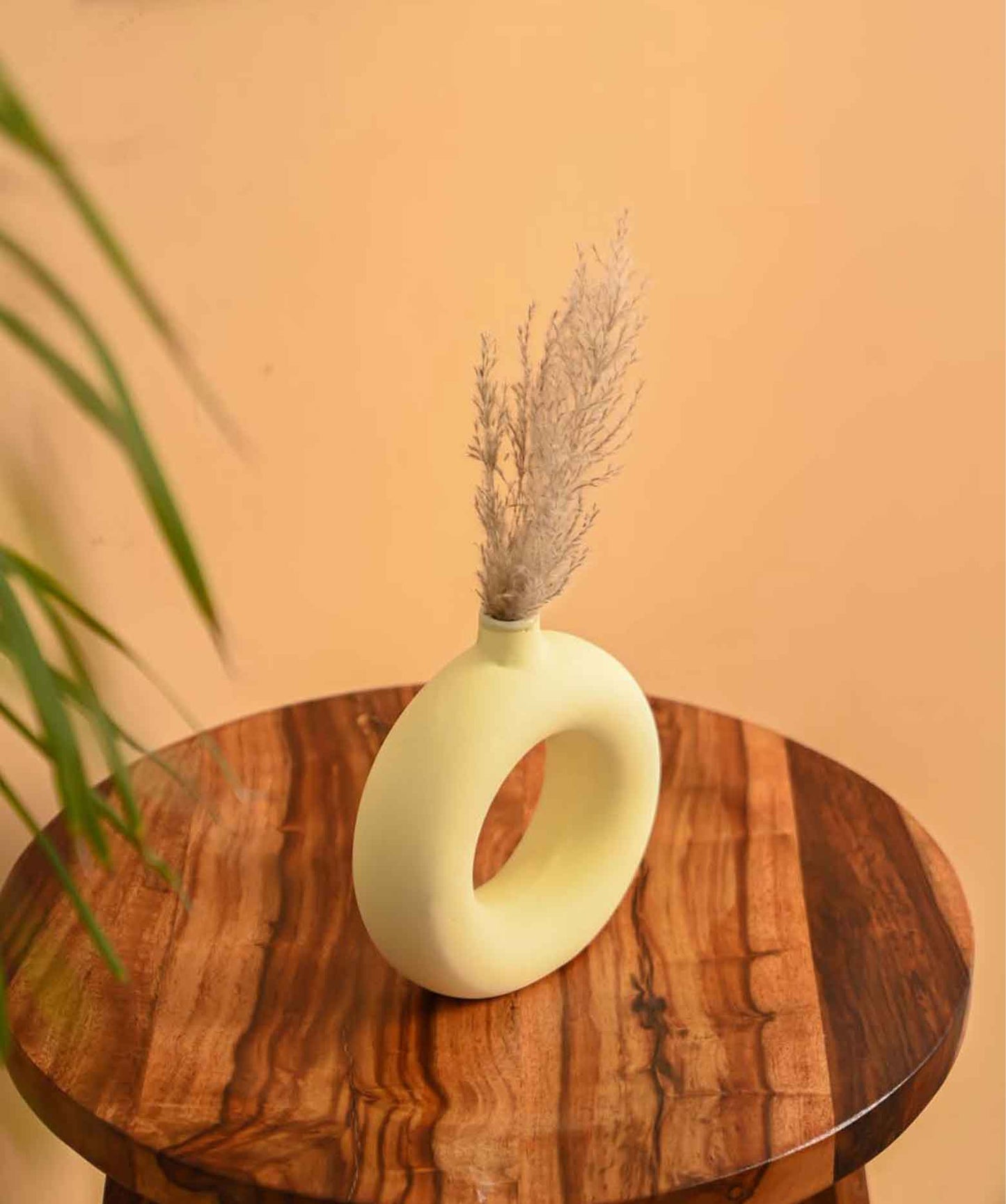 Donuts Vase Pastel Yellow 6 Inch