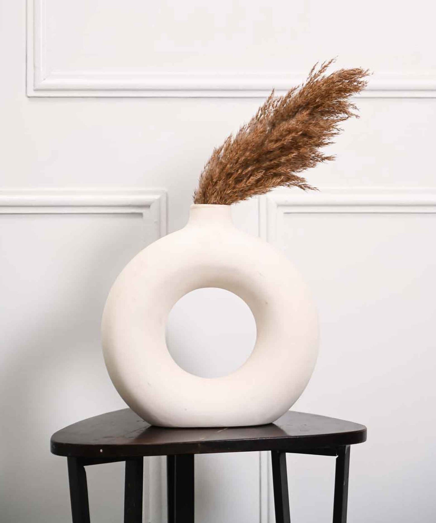 Donuts Vase White 12 inch