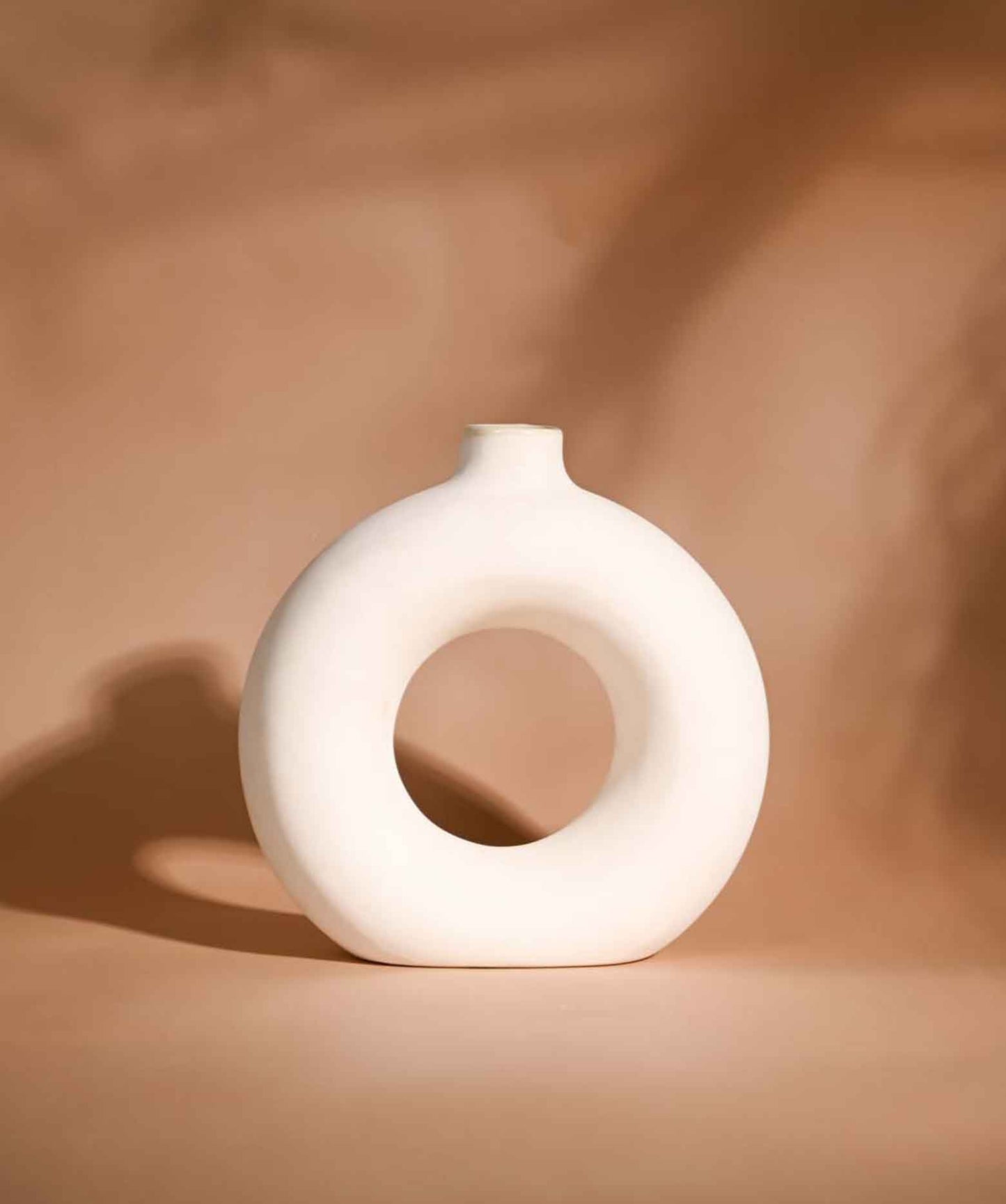 Donuts Vase White 12 inch