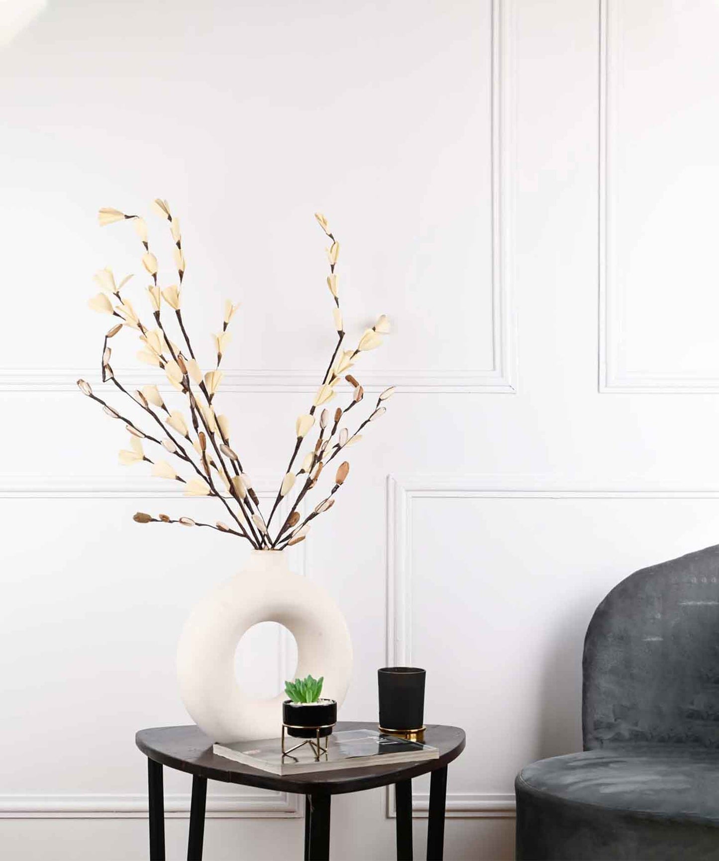 Donuts Vase White 12 inch