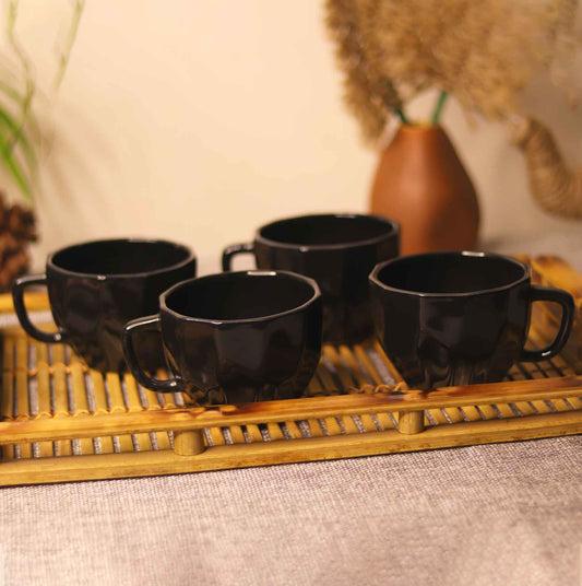 Black Diamond Cut Cup Pack of 4 Set