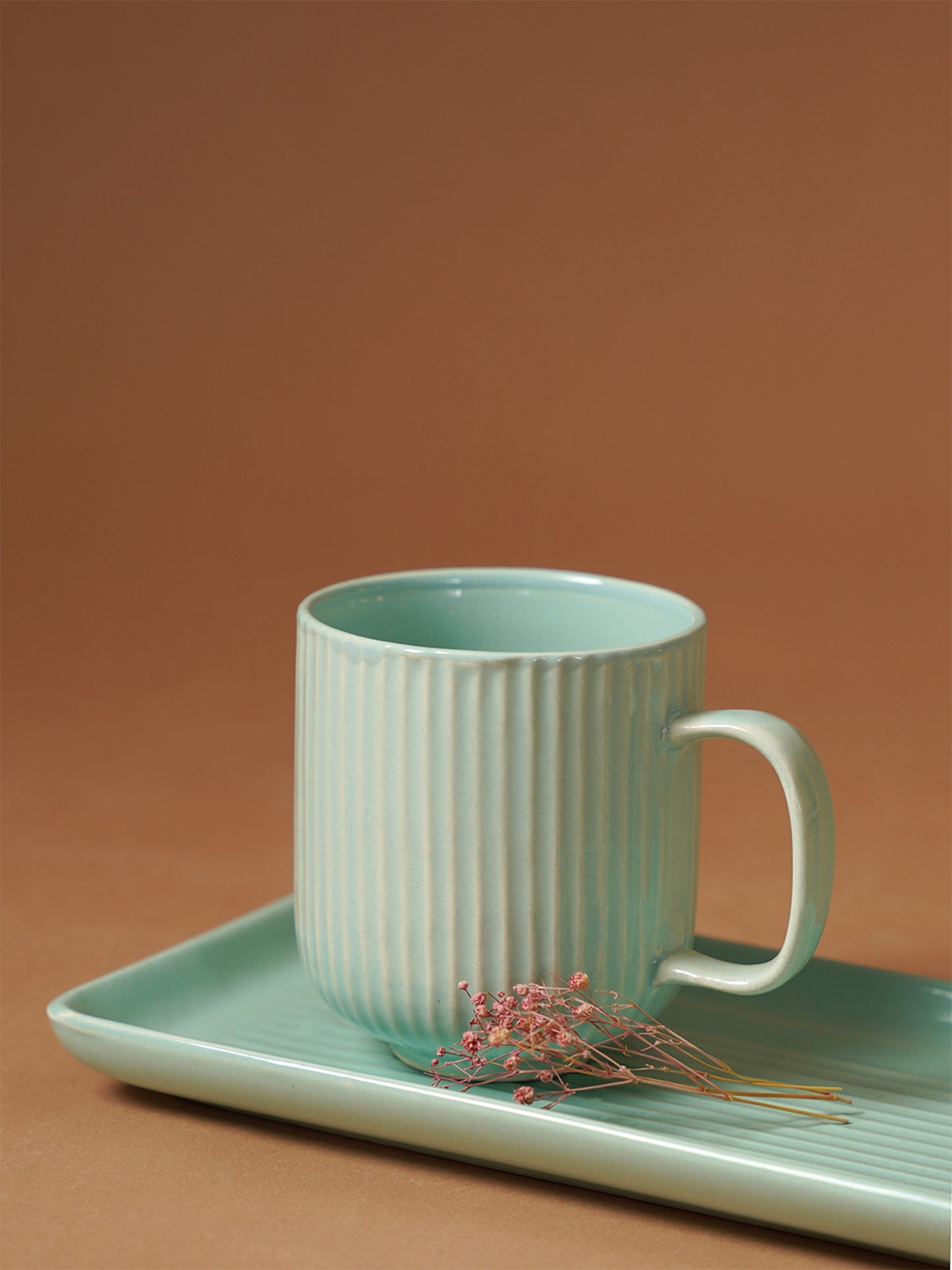 Stripped Mug Tray set