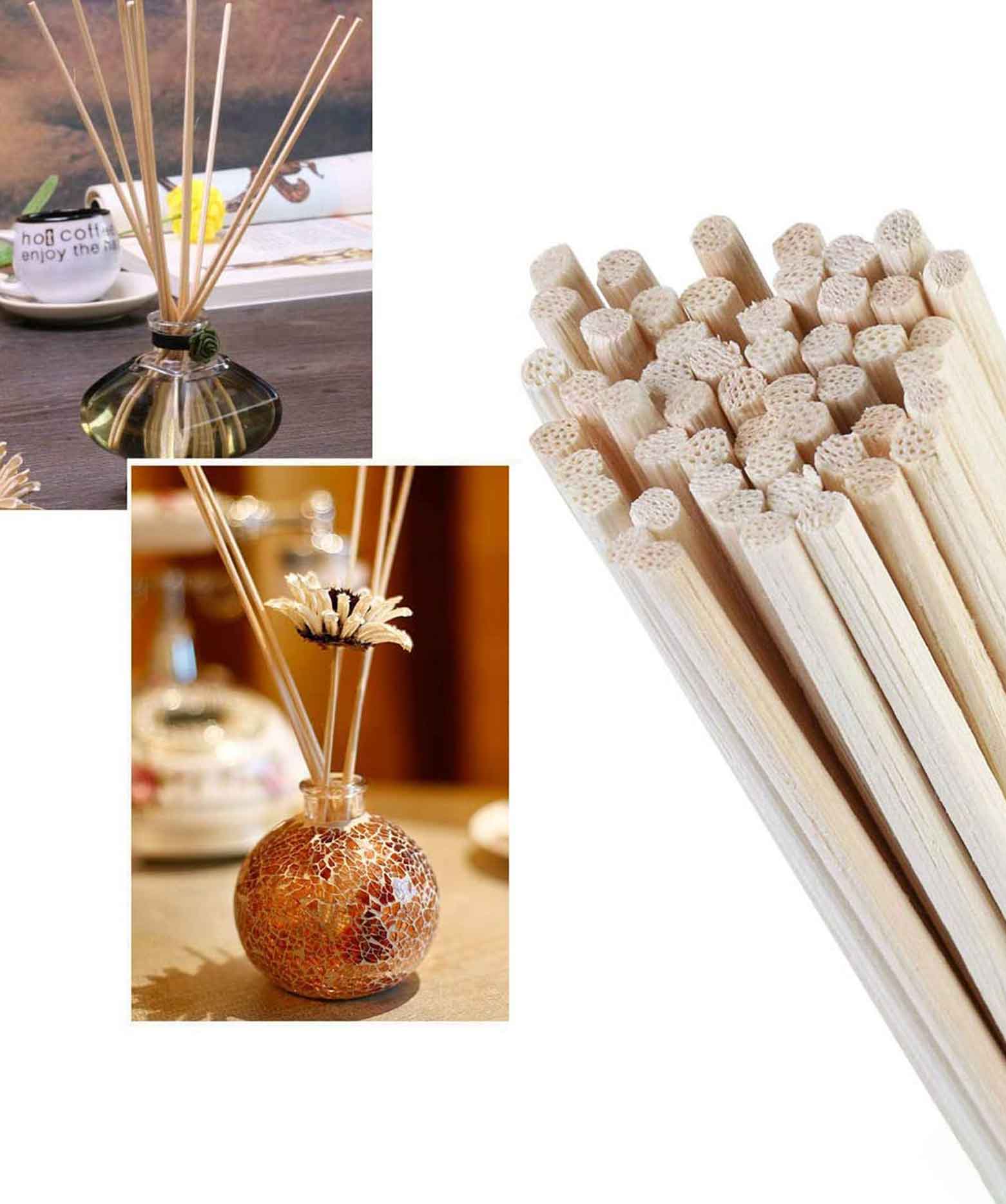 Rattan Reed Sticks For Aroma Oil Diffuser Pack of  50 Sticks